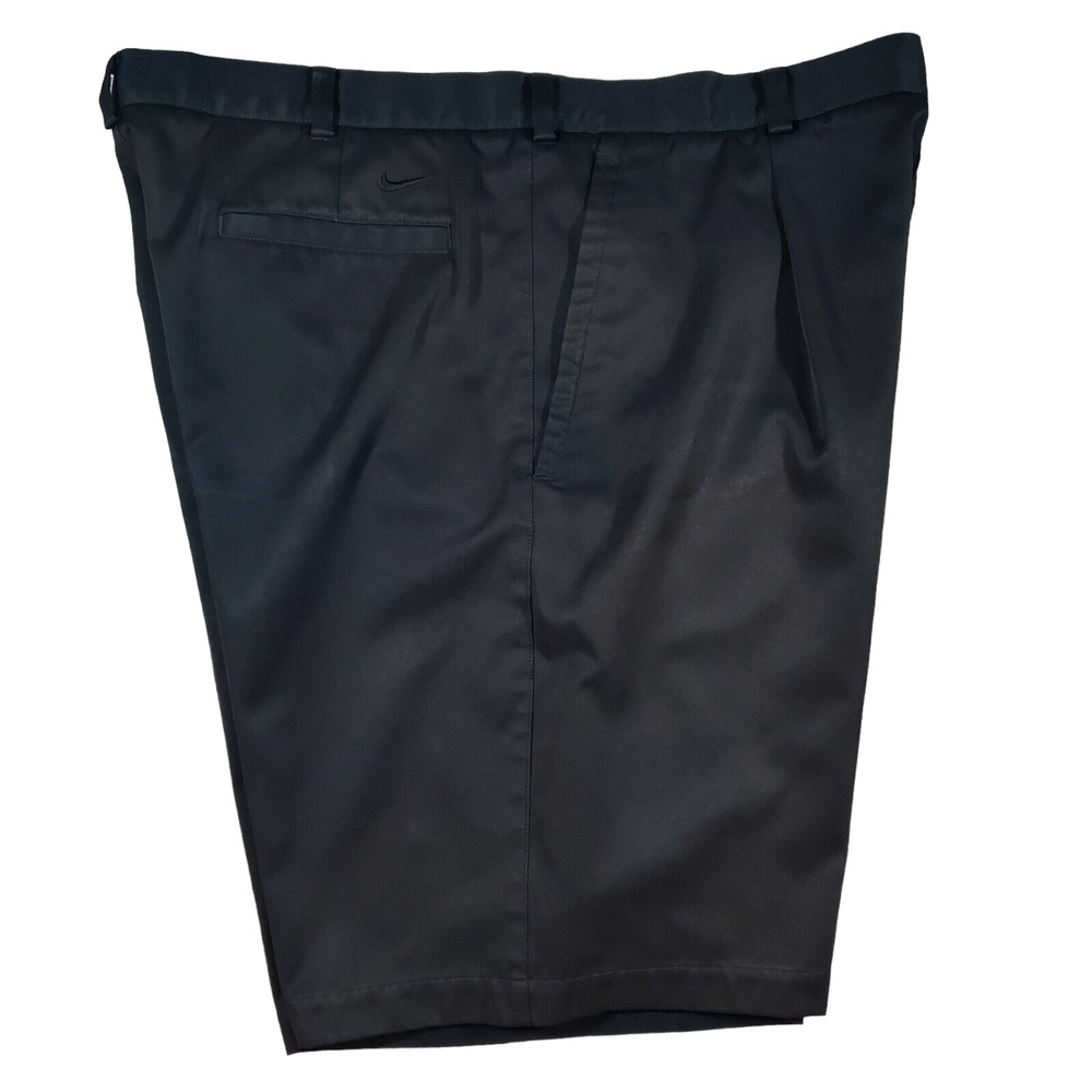 Nike Golf Men’s Size 38 Fit Dry Shorts Performance Black Pleated 198589-010 EUC - Picture 2 of 5